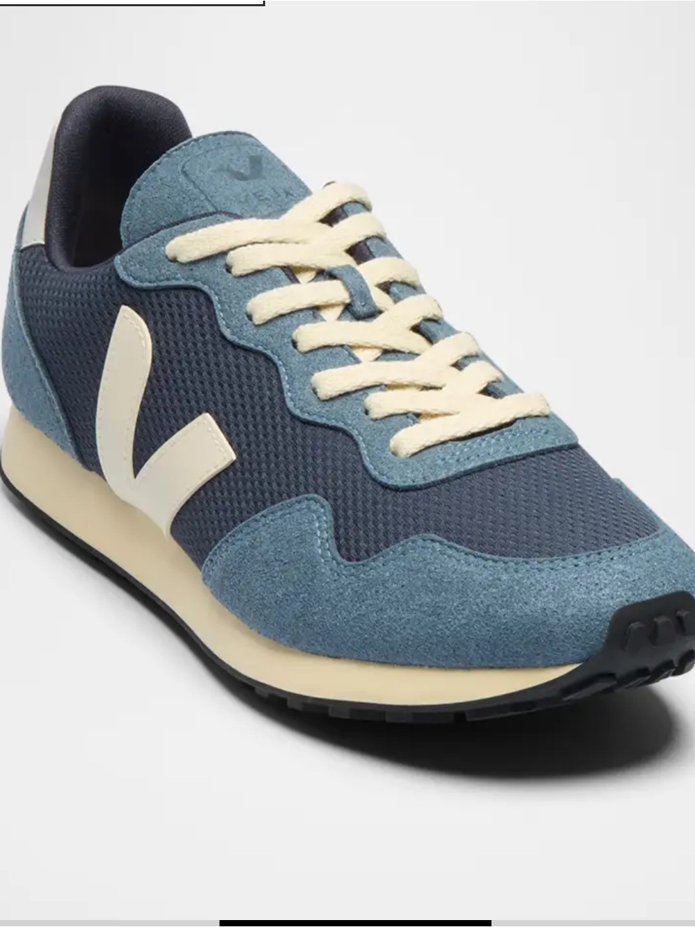 Veja SDU Mesh Jute Raffia Runner Sneakers in Blue/White Size 39/8